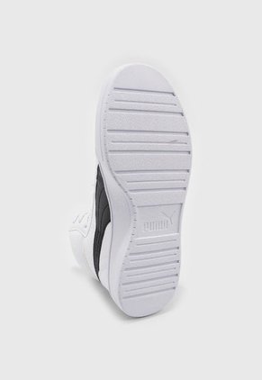 Tenis Lifestyle Blanco-Negro-Dorado Puma Caven Mid