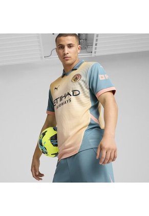 Camiseta Puma Hombre Manchester C. 24 4ta Edición- Rosa-Azul