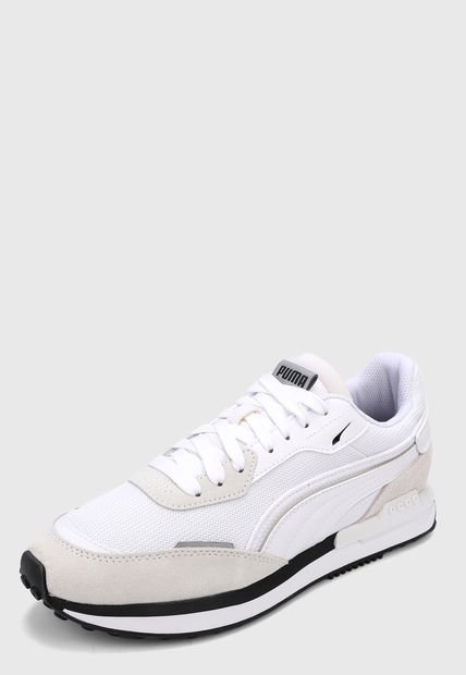 Tenis Lifestyle Blanco-Negro Puma City Rider