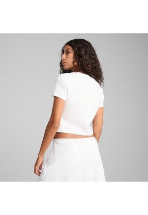 Camisa Deportiva Puma Original Wardrobe Blanco Para Mujer