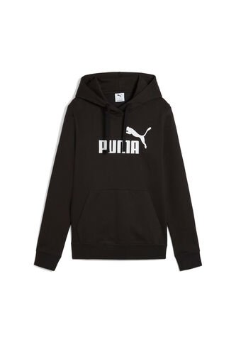 Hoodie Deportivo Puma Original Ess N1 Logo Negro Para Mujer Puma