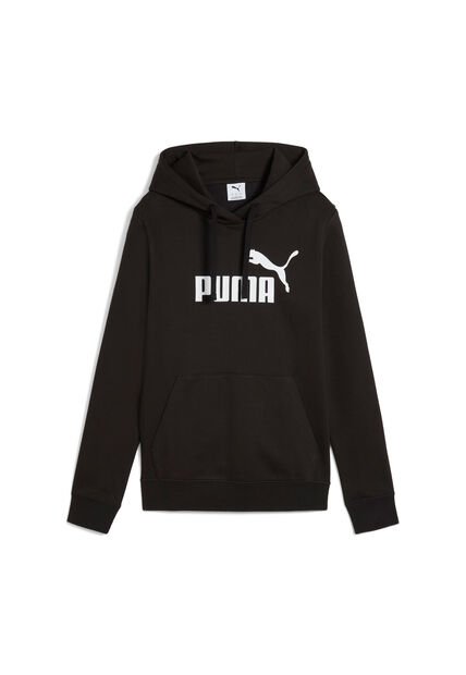 Hoodie Deportivo Puma Original Ess N1 Logo Negro Para Mujer