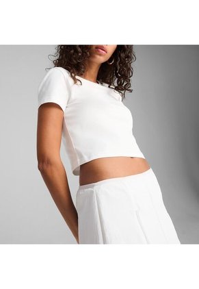 Camisa Deportiva Puma Original Wardrobe Blanco Para Mujer