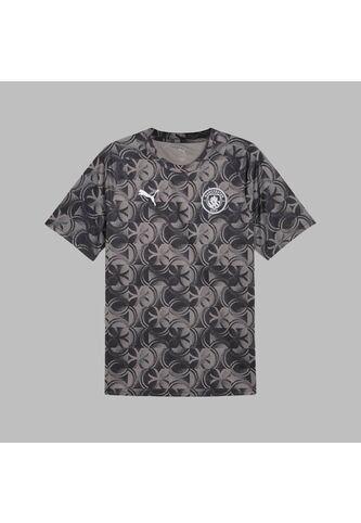 Camiseta Puma Hombre Manchester C. 25 Warm Up - Negro - Gris Puma