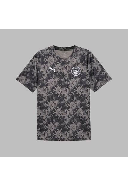 Camiseta Puma Hombre Manchester C. 25 Warm Up - Negro - Gris