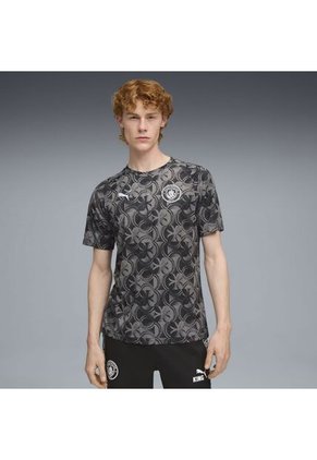 Camiseta Puma Hombre Manchester C. 25 Warm Up - Negro - Gris