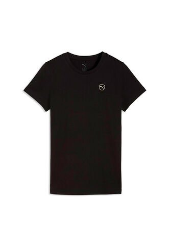 Camisa Deportiva Puma Original Ess Elevated Negro Para Mujer Puma