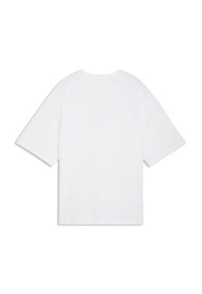 Camisa Deportiva Puma Original Ess Graphics Leo Blanco Mujer