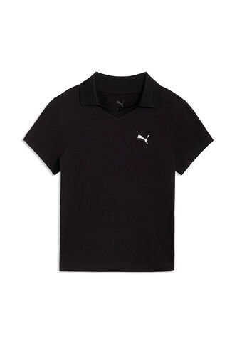 Camisa Tipo Polo Puma Originales Essentials Baby Negro Mujer Puma