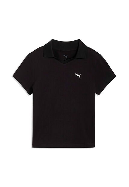 Camisa Tipo Polo Puma Originales Essentials Baby Negro Mujer