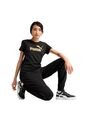 Camisa Tshirt Ess Metallic Marca Puma Original Negro Mujer de Puma