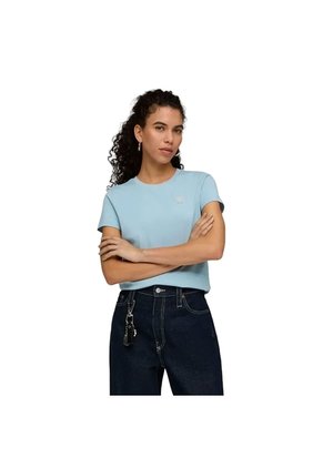 Camisa Deportiva Puma Originals Ess Elevated Azul Para Mujer