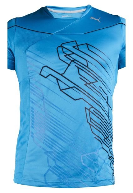 Camiseta Puma Training Graphic Tee 2 Azul Claro