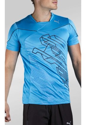 Camiseta Puma Training Graphic Tee 2 Azul Claro
