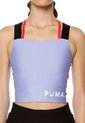Top Lila-Negro Puma Chase Crop Top de Puma