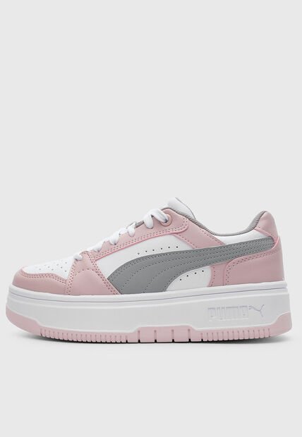 Tenis PUMA Rebound Femme Low Blanco