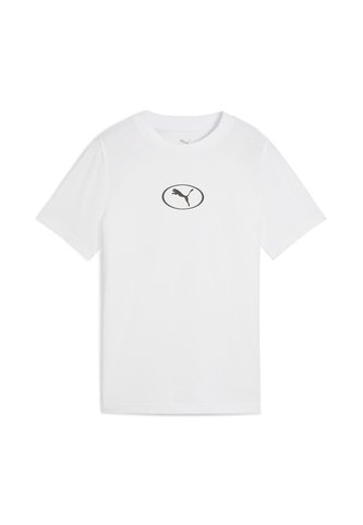 Camisas Deportivas Puma Sport Rib Collar B Blanco Para Niños Puma
