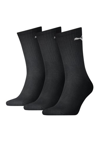 Medias Puma Originales Crew Long Sport 3 Pares Negro Puma