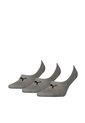 Medias Deportivas Puma Originales Footie 3 Pares Gris de Puma