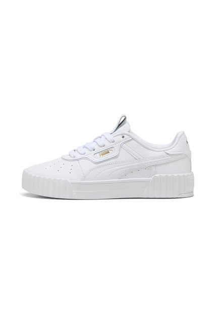 Tenis Deportivos Marca Puma Carina 30 Original Blanco Mujer