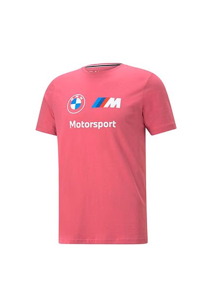 Camiseta Puma Para Hombre Bmw Motorsport Essential Rosado