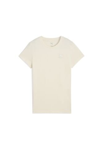 Camisa Deportiva Puma Original Ess Elevated Beige Para Mujer Puma