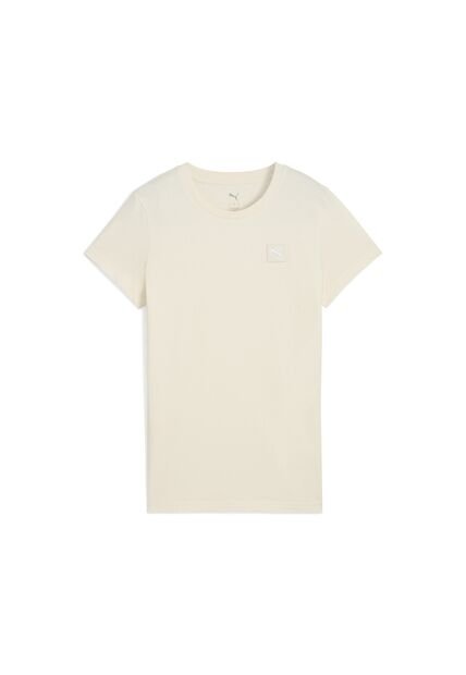 Camisa Deportiva Puma Original Ess Elevated Beige Para Mujer