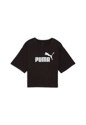 Camisa Deportiva Puma Ess Cropped No.1 Logo Negro Para Mujer
