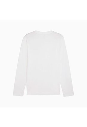 Camisa Deportiva Puma Ess No 1 Logo Longsleeve Blanco Hombre