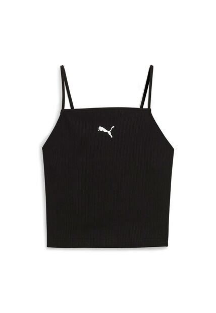 Camisas Deportivas Puma Wardrobe Ess Ribbed Tank Negro Mujer