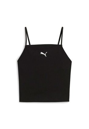 Camisas Deportivas Puma Wardrobe Ess Ribbed Tank Negro Mujer