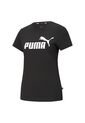 TShirt Puma ESS Logo Tee W Para Mujer Negro Casual Cómodo de Puma