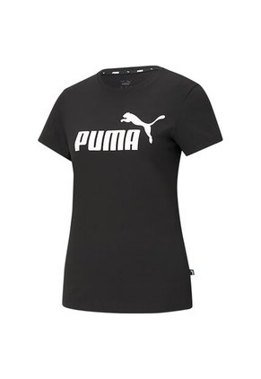TShirt Puma ESS Logo Tee W Para Mujer Negro Casual Cómodo