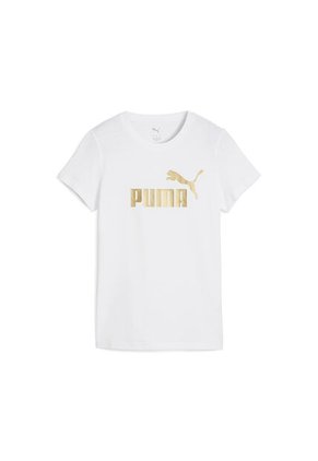 Camisa Deportiva Puma Original Ess Metallic No1 Blanco Mujer