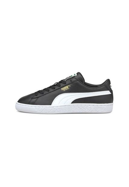 Puma basket shoes black best sale