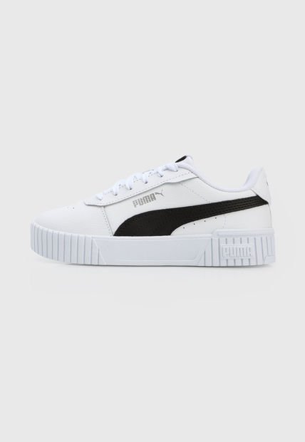 Tenis Lifestyle Blanco-Negro Puma Carina 2.0