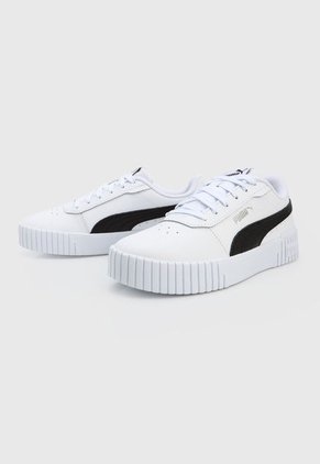 Tenis Lifestyle Blanco-Negro Puma Carina 2.0