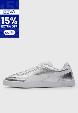 Tenis PUMA Club II Era Metallic Plateado Puma