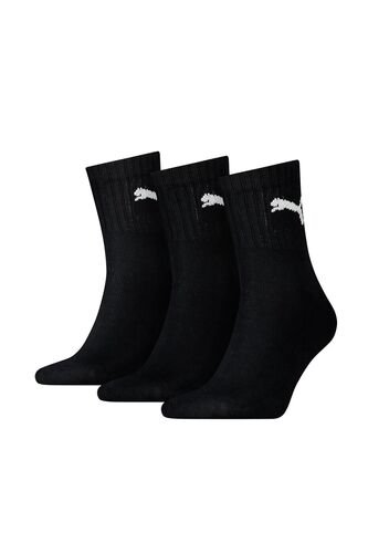 Medias Deportivas Puma Originales Short Crew 3P Negro Unisex Puma