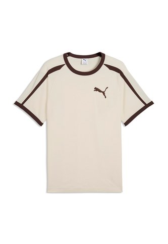 Camisa Deportiva Puma Original T7 BigCat Ringer Beige Hombre Puma