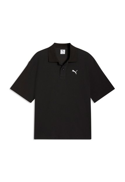 Camisa Tipo Polo Puma Original WardrobeEss Negro Para Hombre