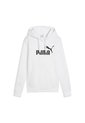 Hoodie Deportivo Puma Original Ess N1 Logo Blanco Para Mujer de Puma