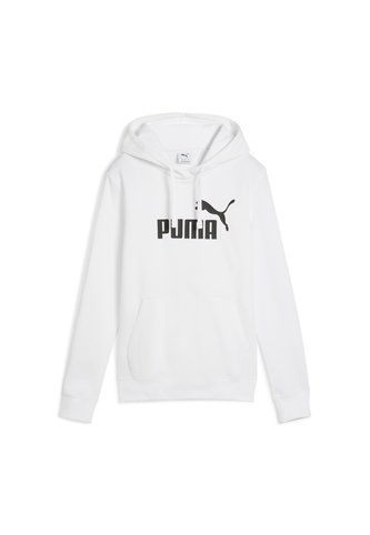 Hoodie Deportivo Puma Original Ess N1 Logo Blanco Para Mujer Puma