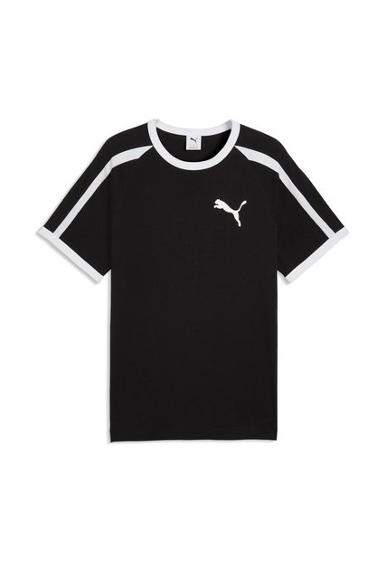 Camisa Deportiva Puma Original T7 BigCat Ringer Negro Hombre
