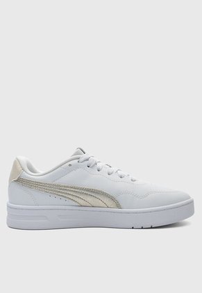 Tenis PUMA Court Lally Metallic Blanco