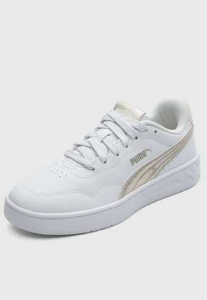Tenis PUMA Court Lally Metallic Blanco