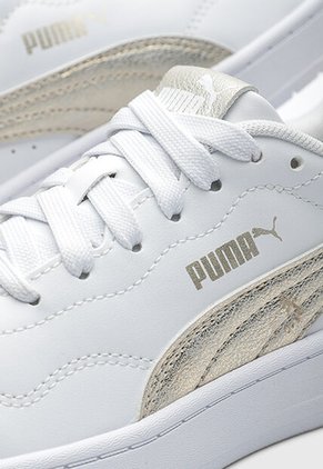 Tenis PUMA Court Lally Metallic Blanco