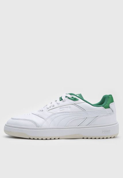 Tenis Lifestyle Blanco-Verde PUMA Doublecourt