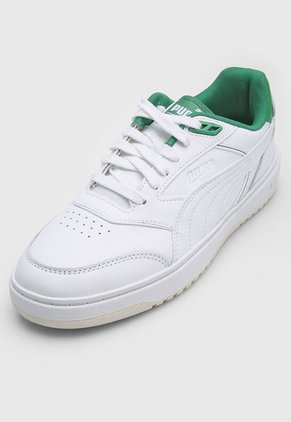 Tenis Lifestyle Blanco-Verde PUMA Doublecourt