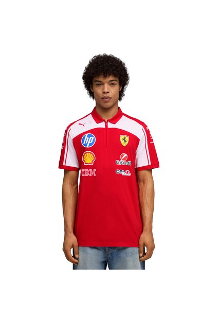 Camisas Tipo Polo Puma Original SFerrari HP Rojo Para Hombre